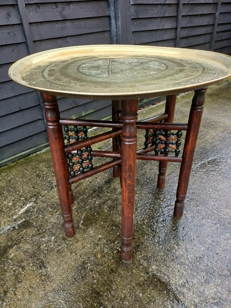 Antique Indian Folding Table - Image 2