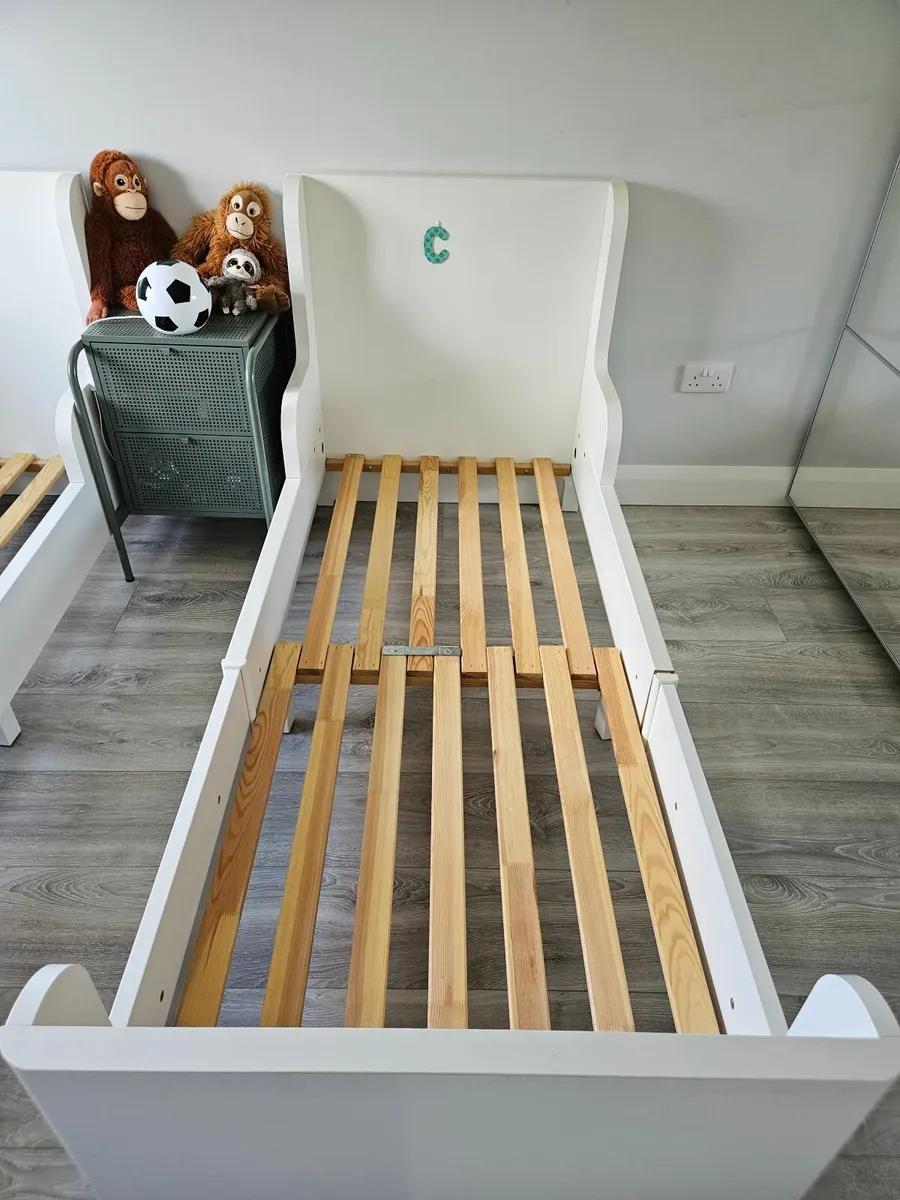 2 toddler beds- Besunge extendable beds from IKEA - Image 1