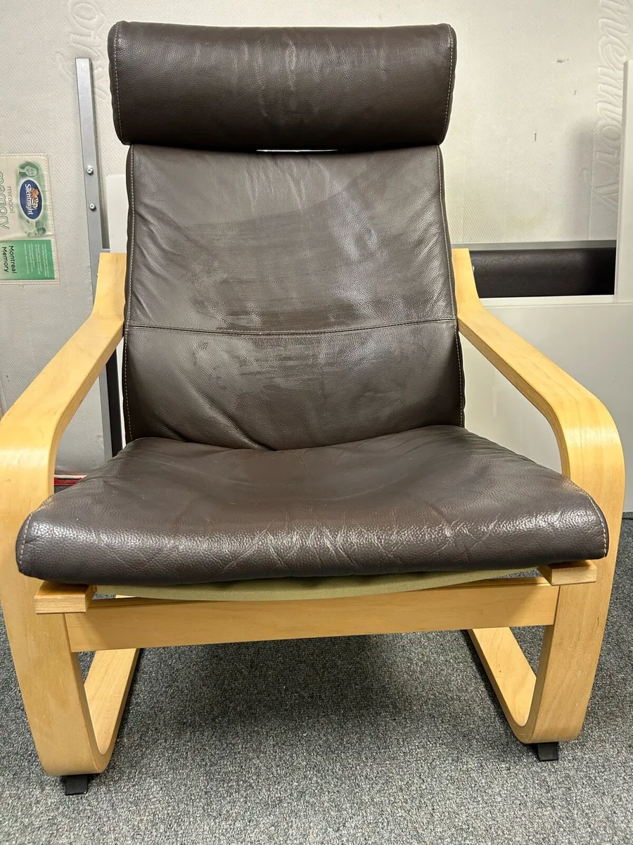 POANG leather armchair - Image 1