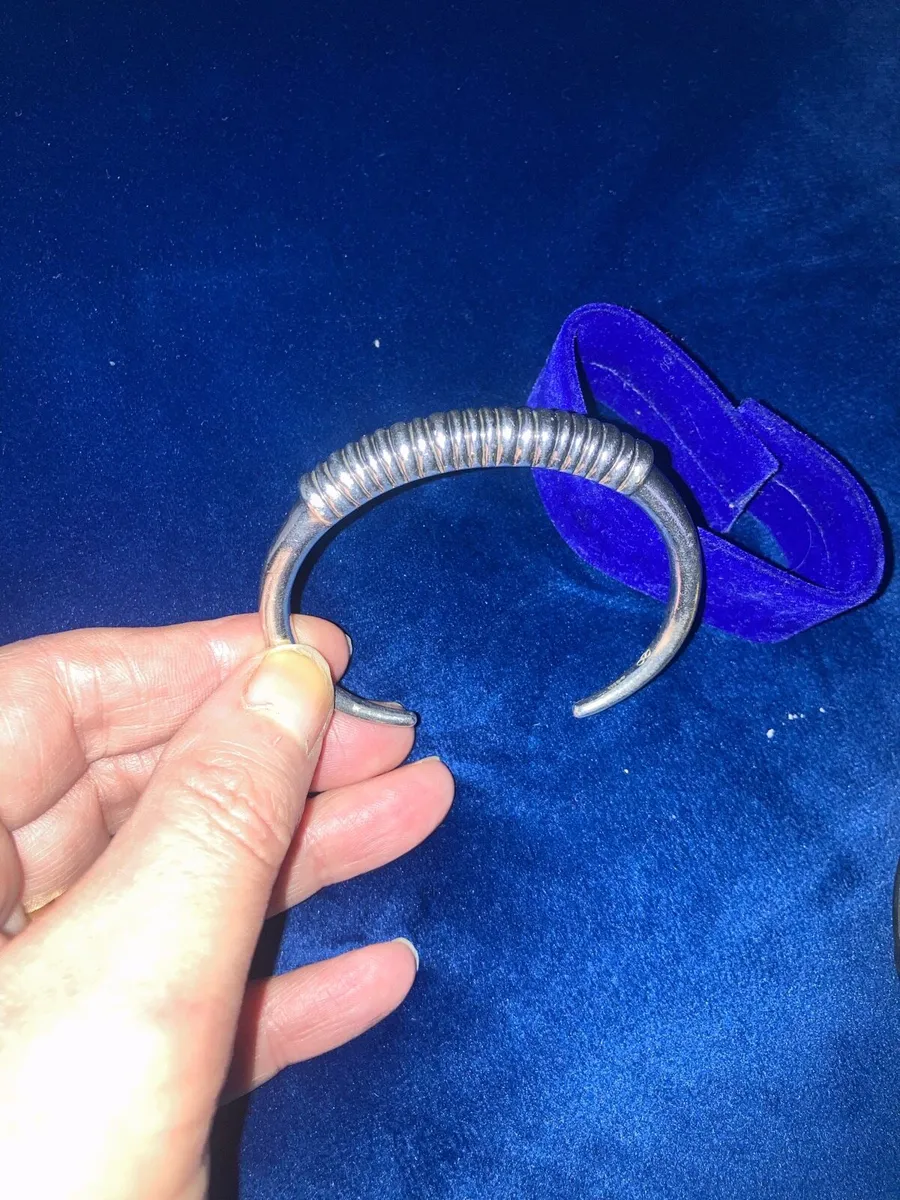 Sterling silver Torc bangle - Image 4