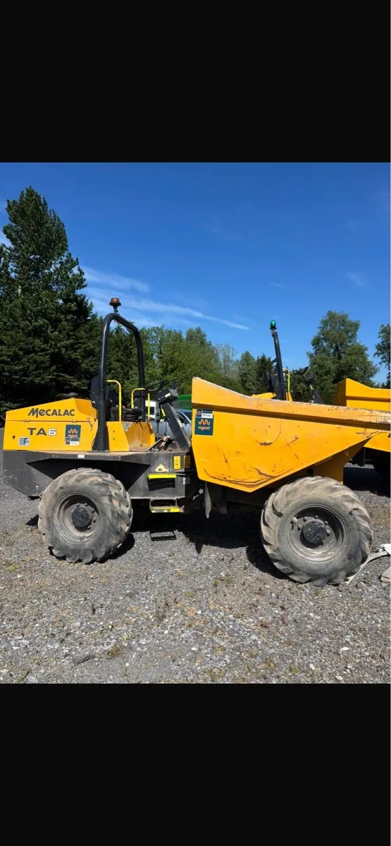 Mecalac 6t and 9t dumper - Image 1