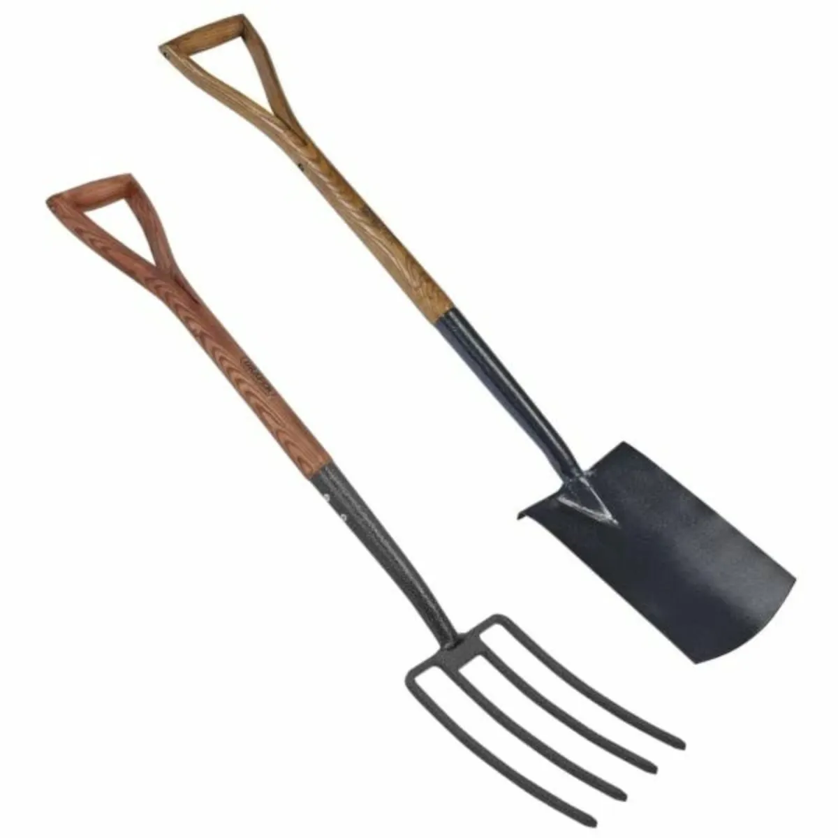Draper Carbon Ash Handle Steel Garden Fork + Spade