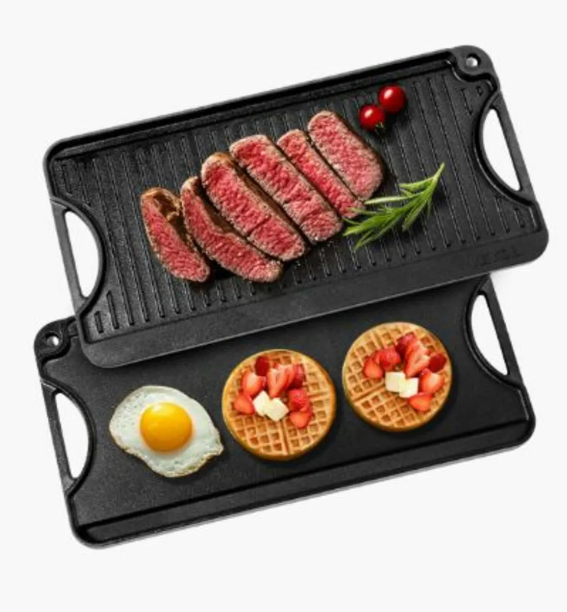 20x10 in Reversible Grill Griddle Pre-Seasoned BBQ - Image 1