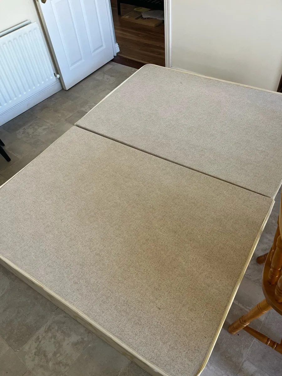 Split double bed divan base - Image 1