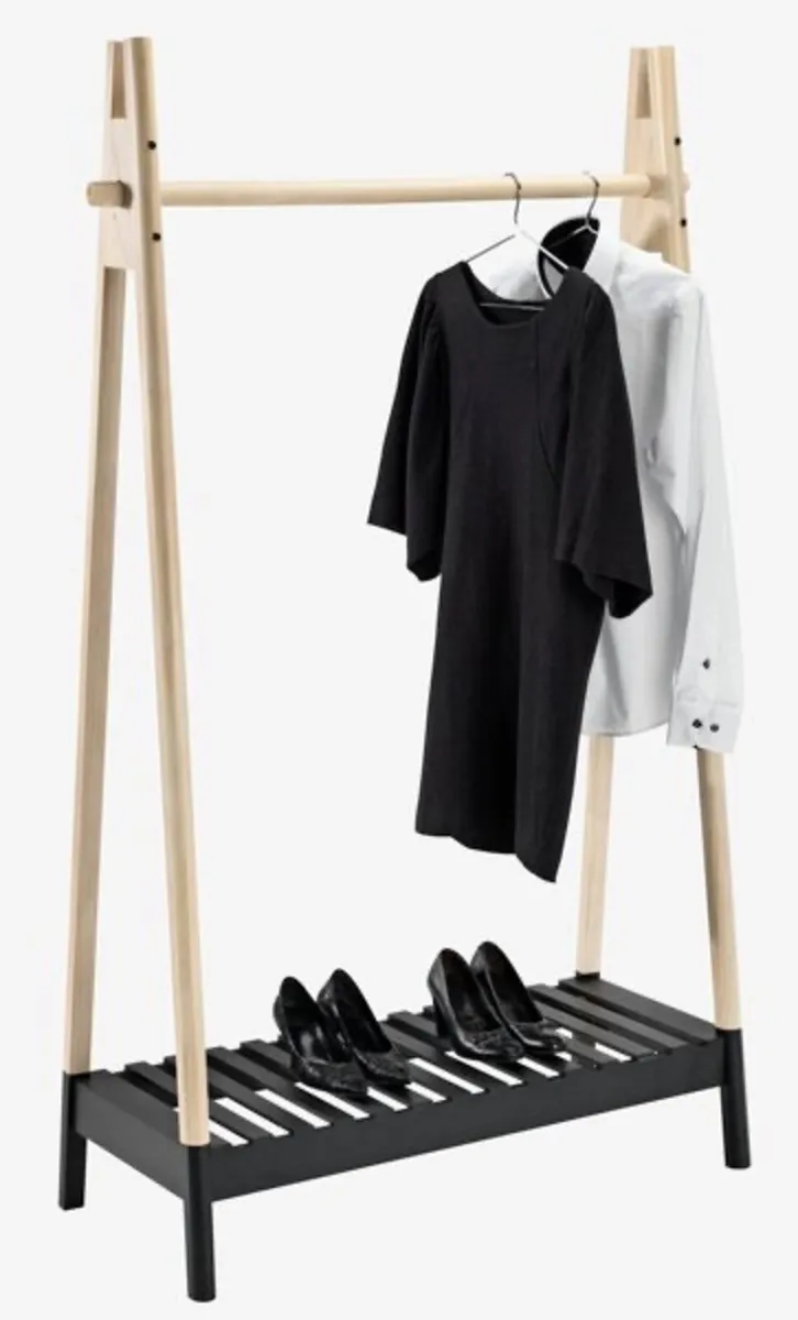 Clothes rail with shoe shelf - Image 4