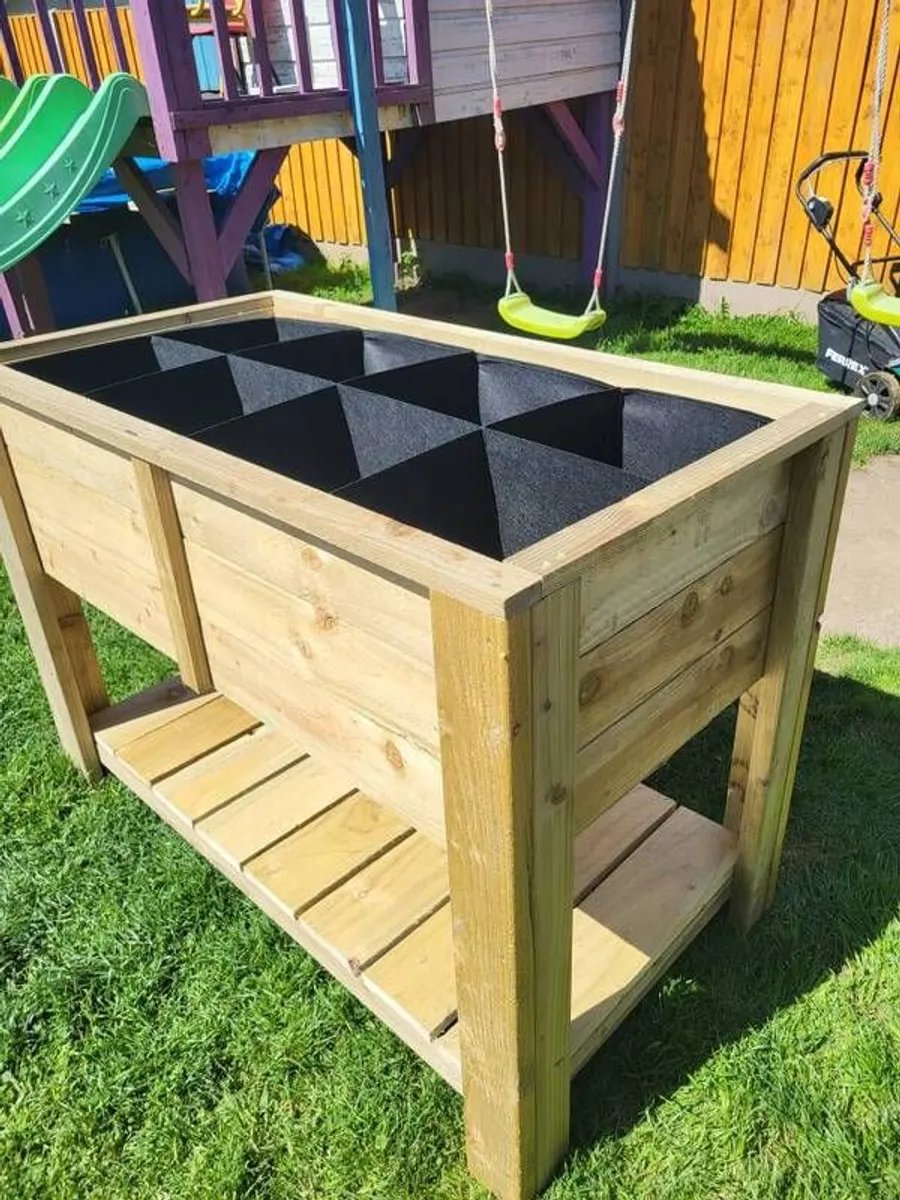 Raised Planter Handcrafted Garden Planter Raised Planter Vegetable Planter Flower Planter - Image 1