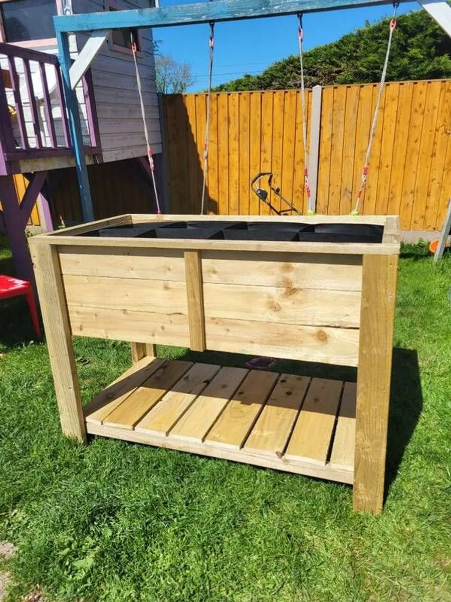Raised Planter Handcrafted Garden Planter Raised Planter Vegetable Planter Flower Planter - Image 2
