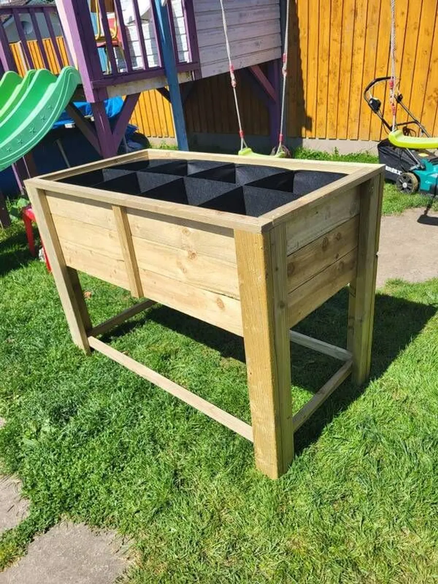 Raised Planter Handcrafted Garden Planter Raised Planter Vegetable Planter Flower Planter - Image 3