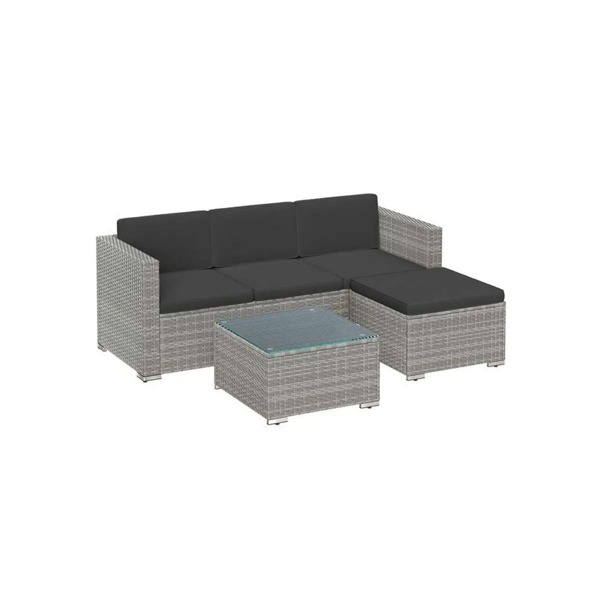 Garden Sofa with Table Garden Furniture Set with C - Image 2
