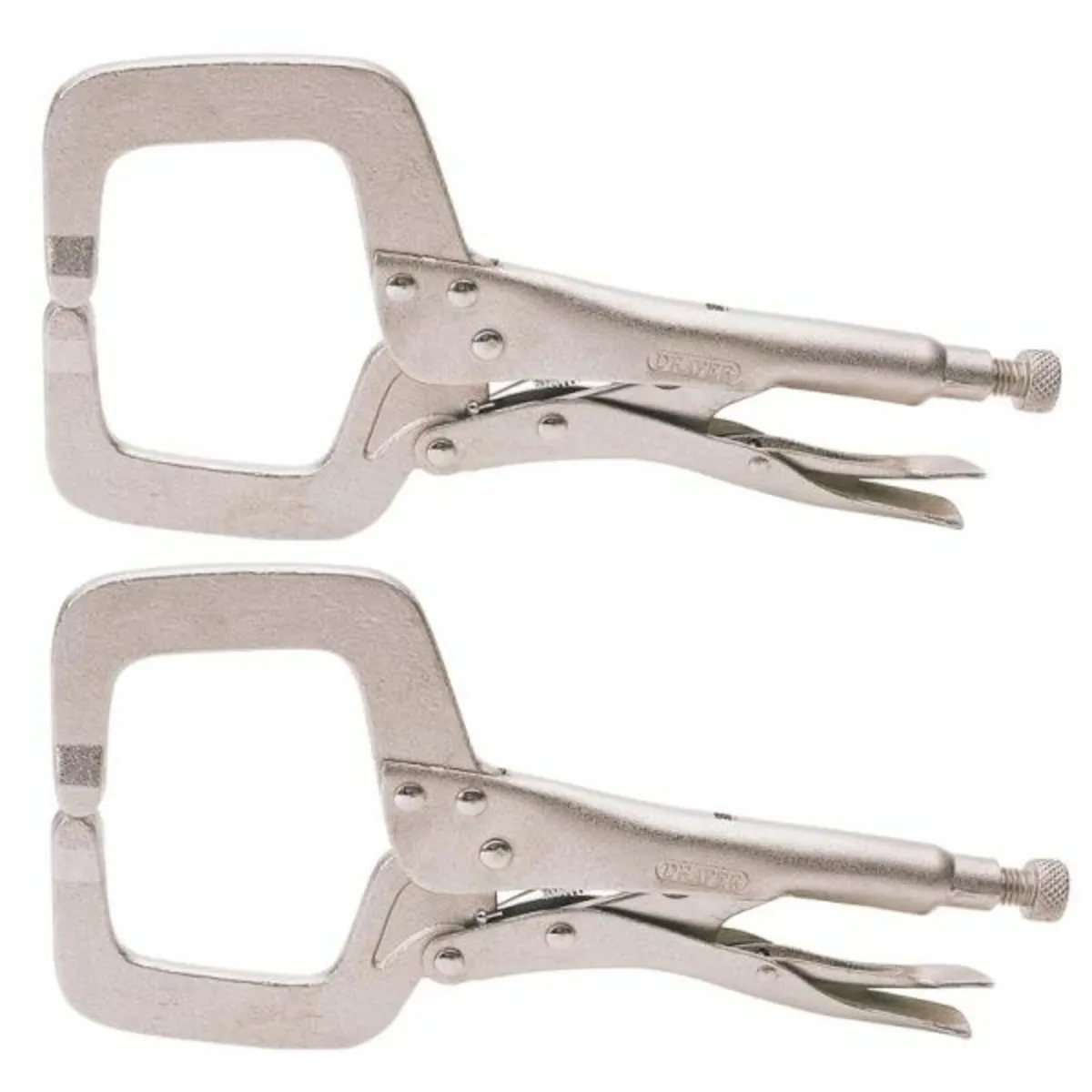 Draper Premium 280mm Self Grip C Clamp (TWIN PACK) - Image 1