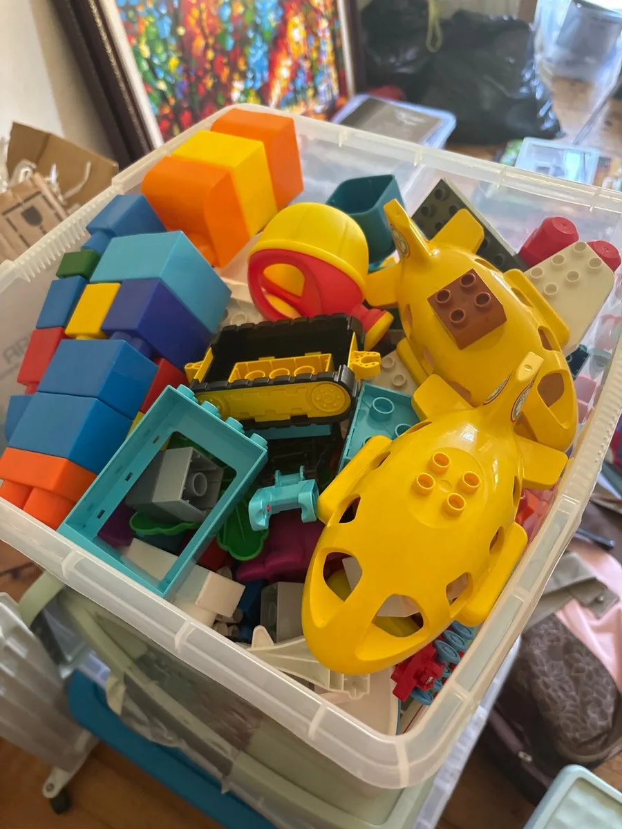 Box of blocks and DUPLO - Image 1