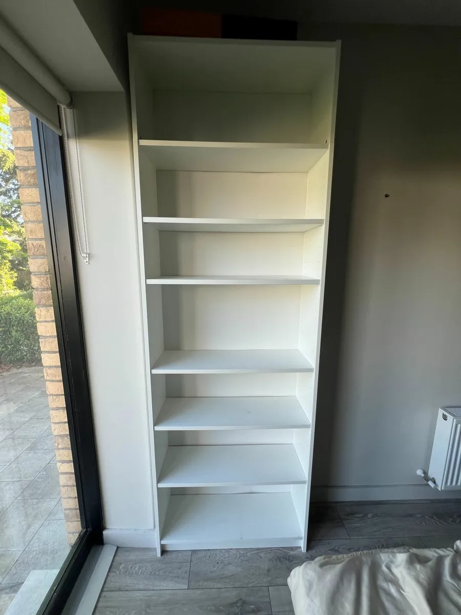 White Billy Book Case Ikea + Height Extension