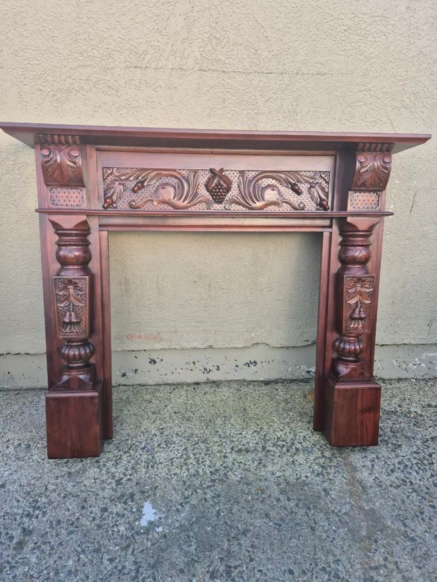 Mahogany fire surrounds - Image 1