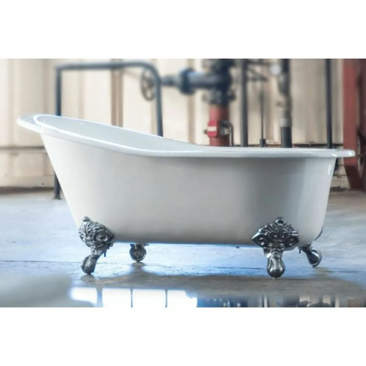 Bordeaux Single Ended Slipper  Cast Iron Bath - Image 4