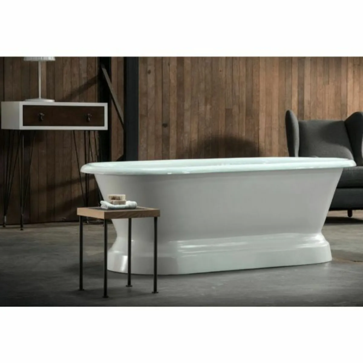 Chaumont Double Ended Plinth Bath  Cast Iron Bath - Image 1