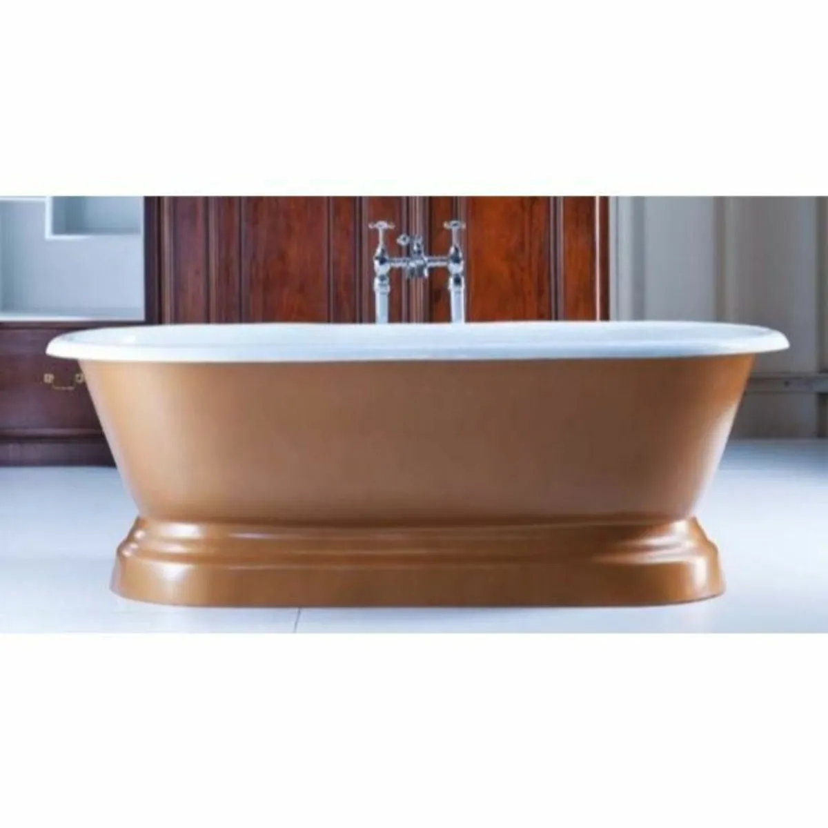 Chaumont Double Ended Plinth Bath  Cast Iron Bath - Image 3