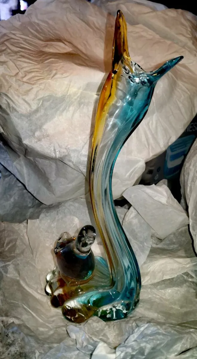 Handblown Murano bird vase - Image 1