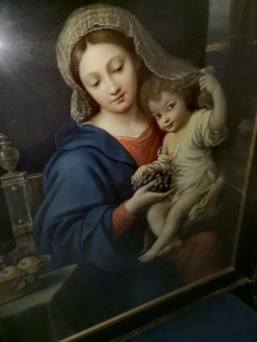 Large antique picture not print - Image 2