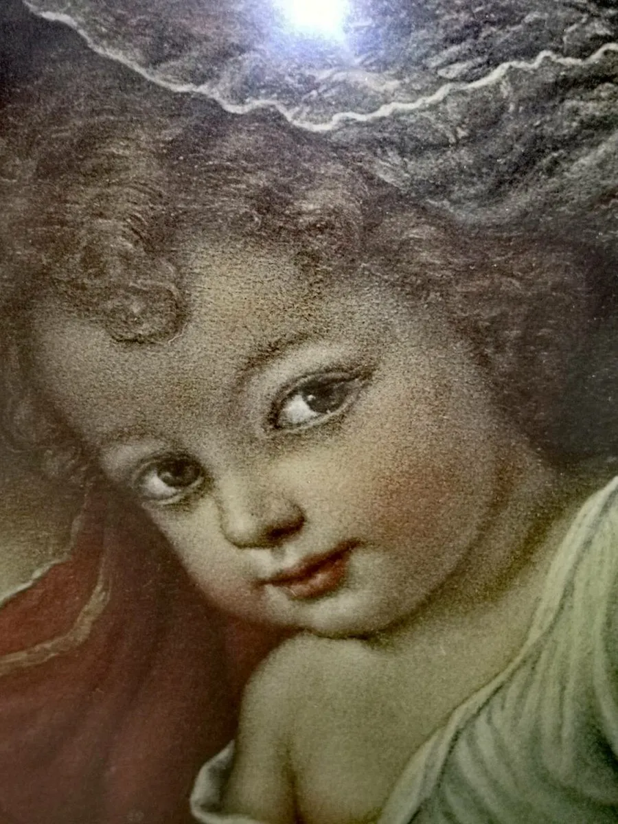 Large antique picture not print - Image 3