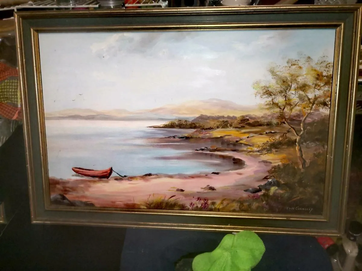 Tom Connolly coastal painting - Image 1