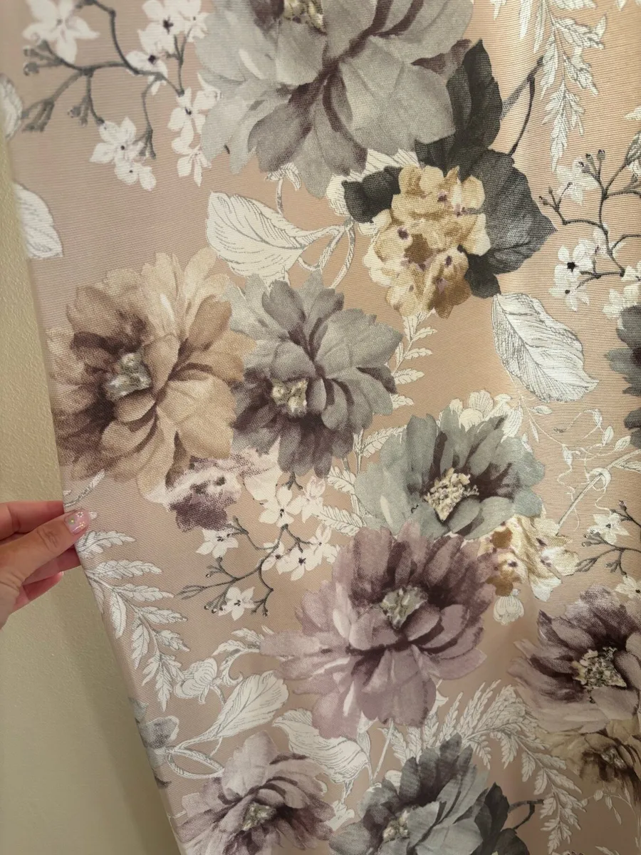 Floral curtains 273 cm x 228 cm - Image 4