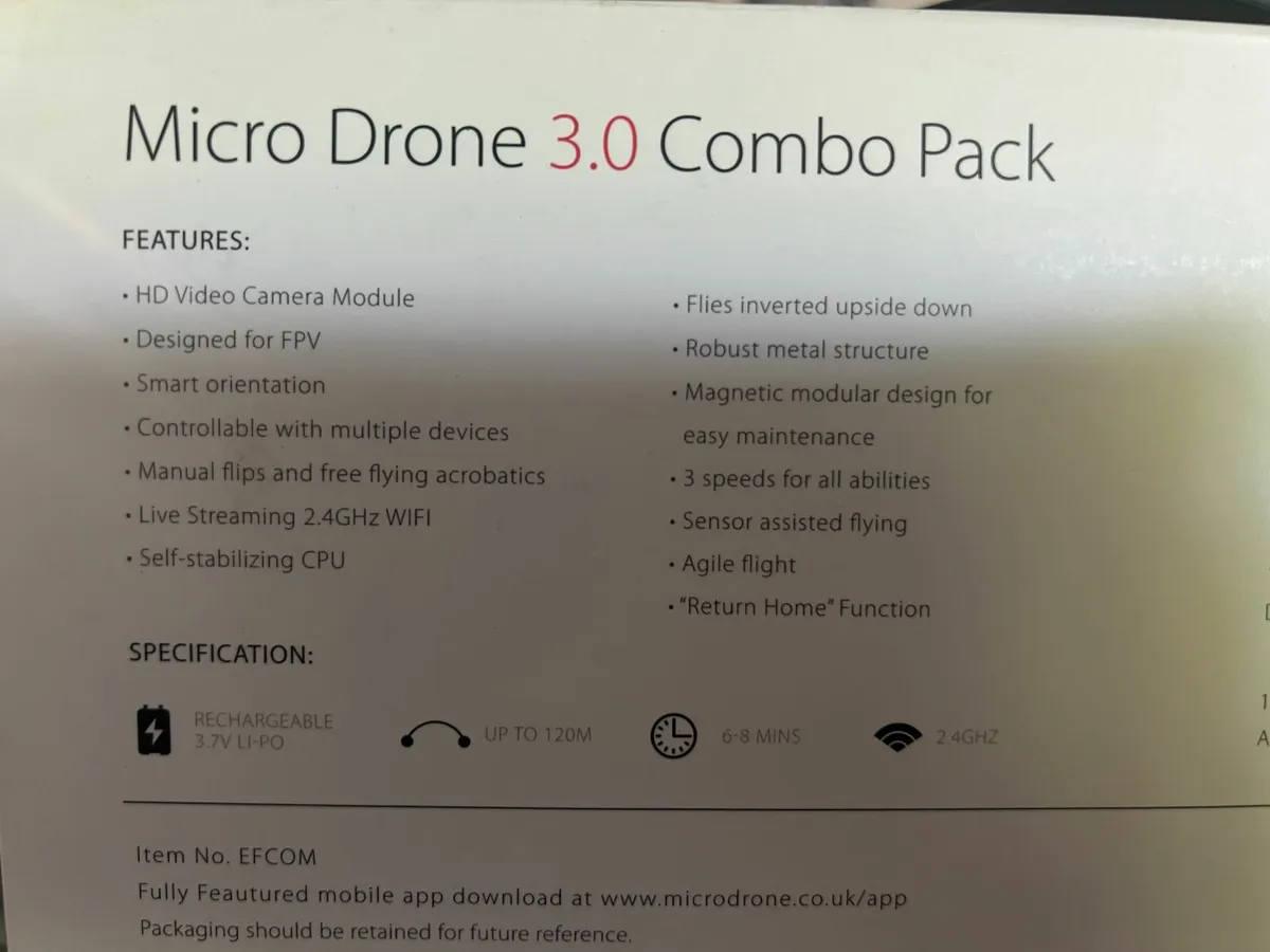 Microdrone 3.0 BRAND NEW - Image 3