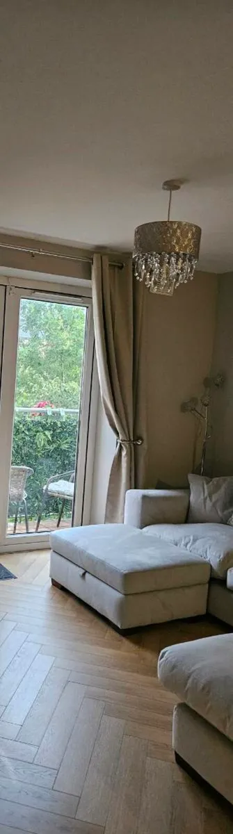 Corner sofa with poof - Image 3