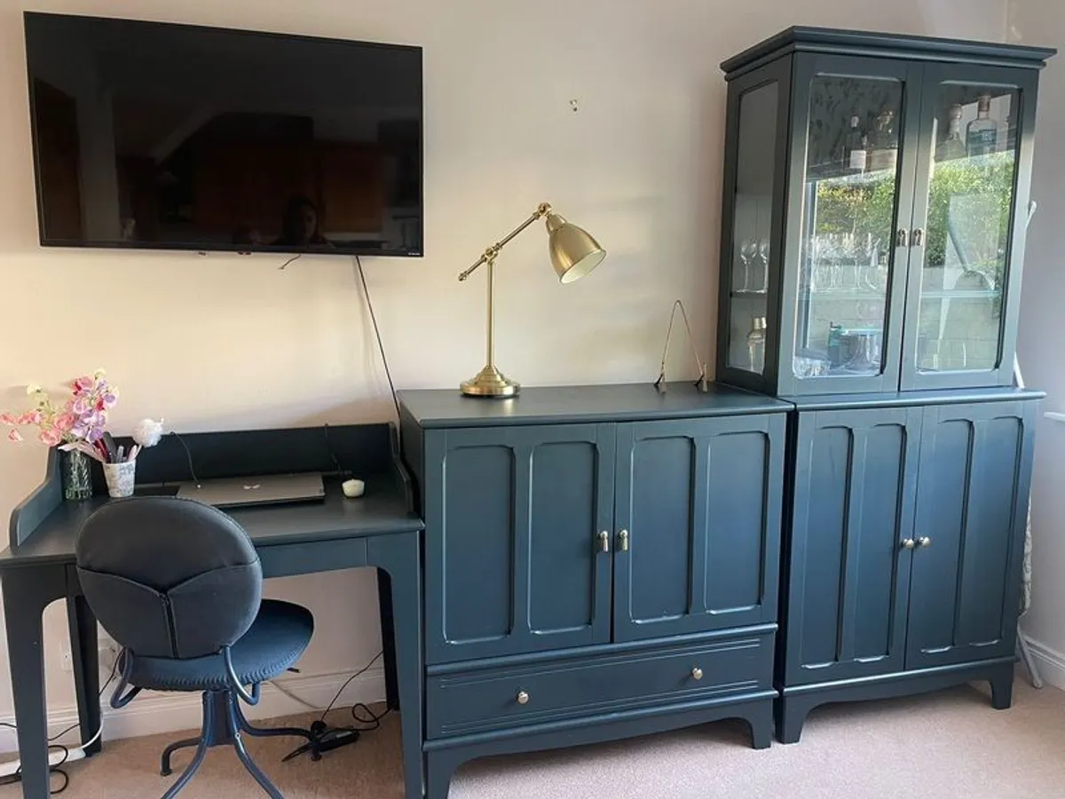 Display Cabinet, Sideboard, Desk + Chair (matching) IKEA/LOMMARP - Image 1