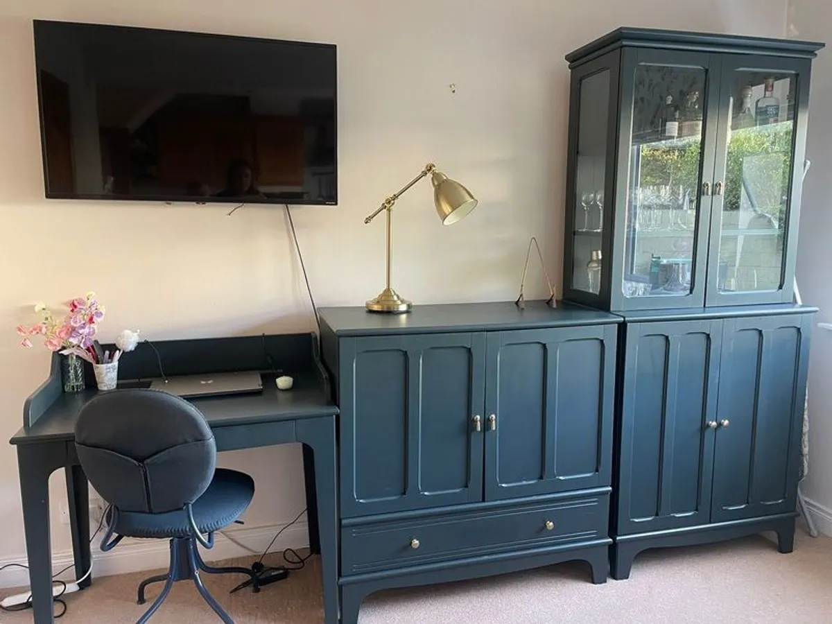 Display Cabinet, Sideboard, Desk + Chair (matching) IKEA/LOMMARP - Image 2