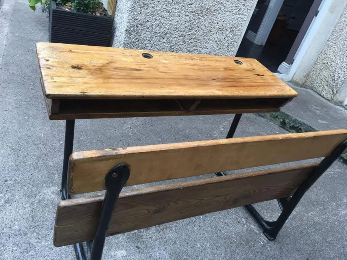 Vintage school desk - Image 2