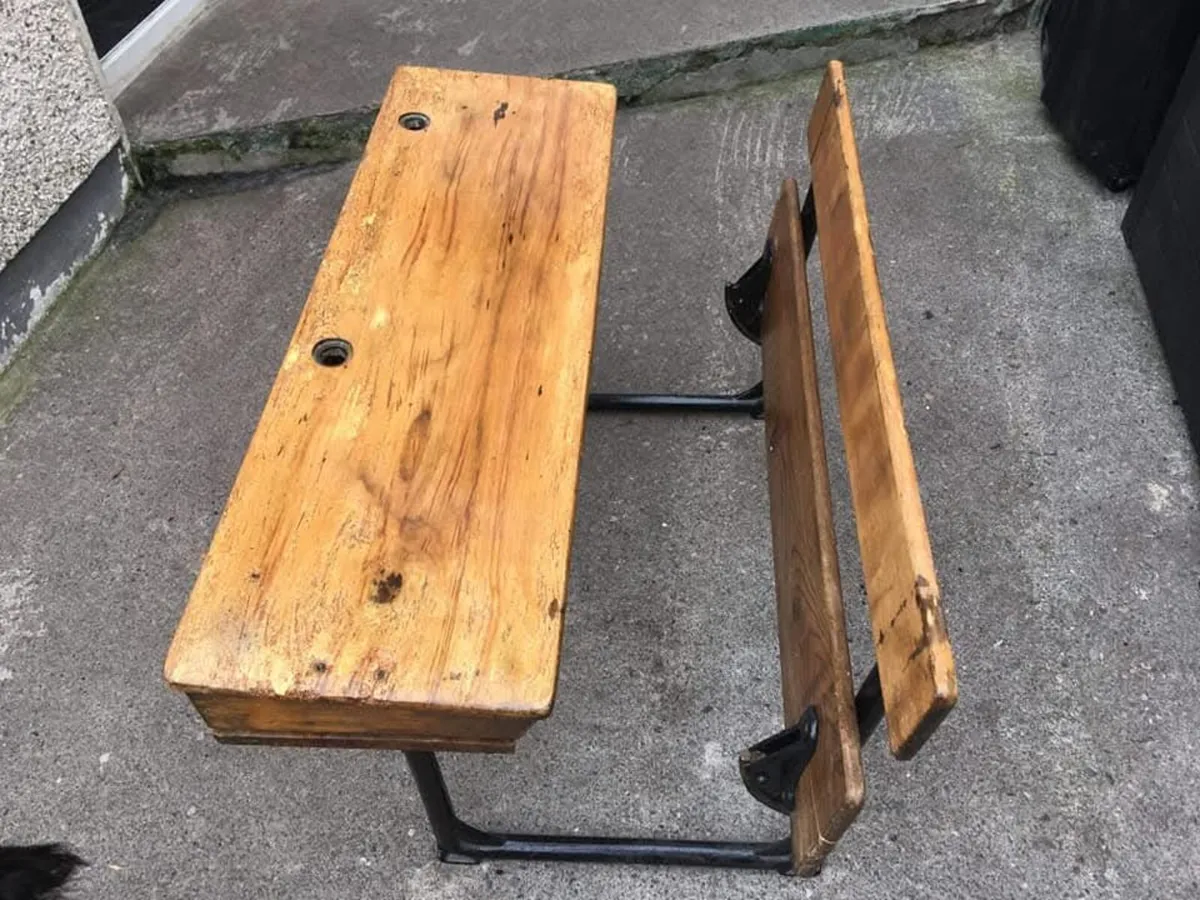 Vintage school desk - Image 3