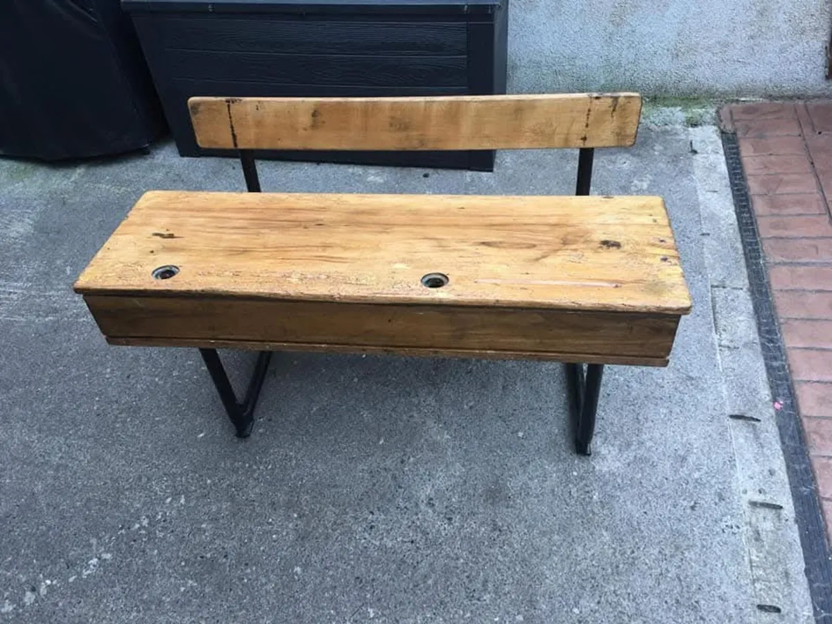 Vintage school desk - Image 4