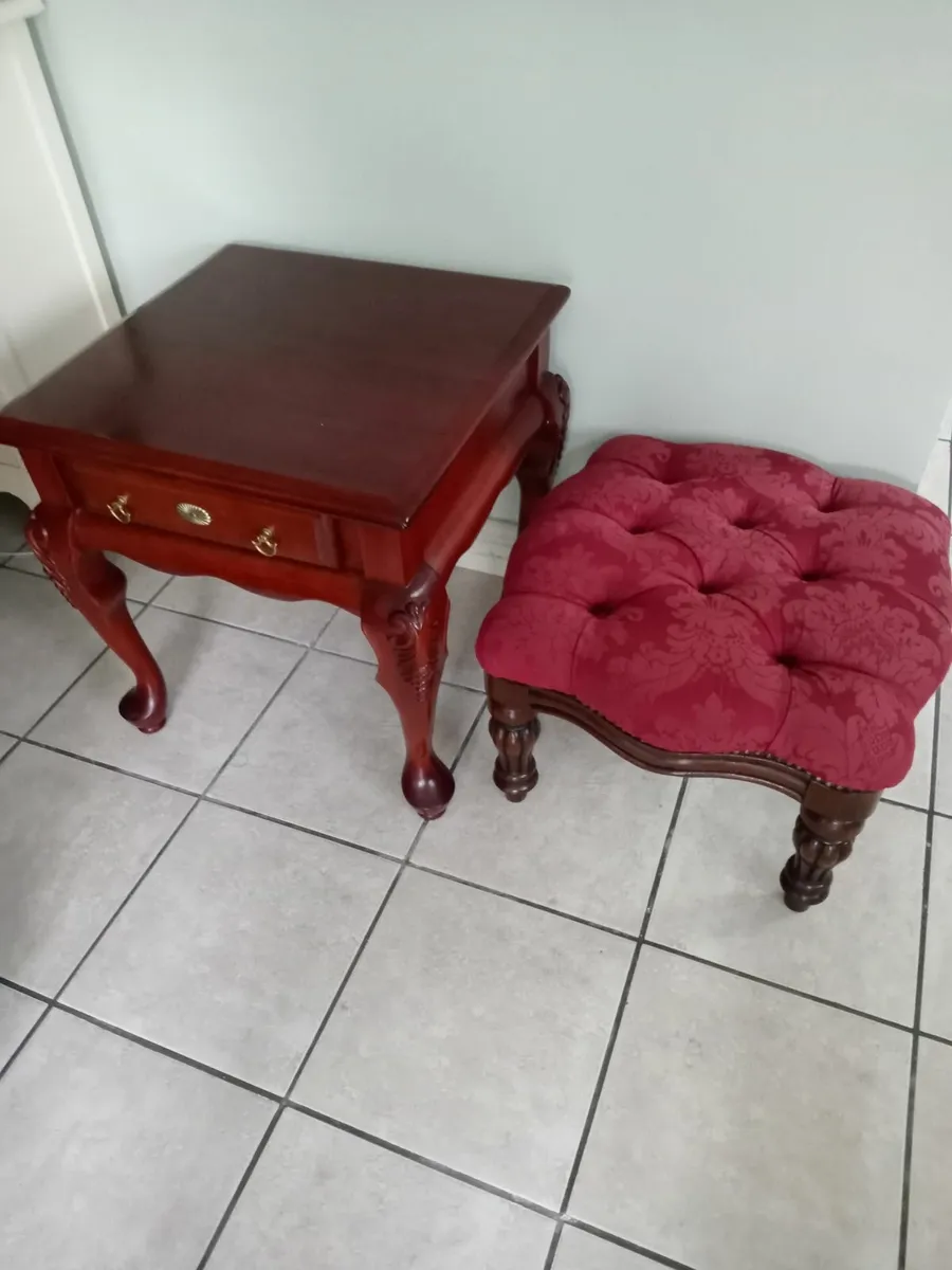 Footstool & Coffee Table - Image 1