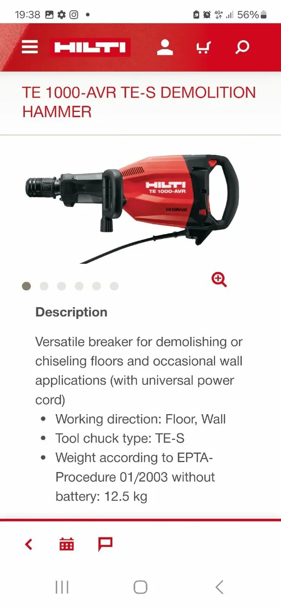 HILTI TE1000 BREAKER - Image 4