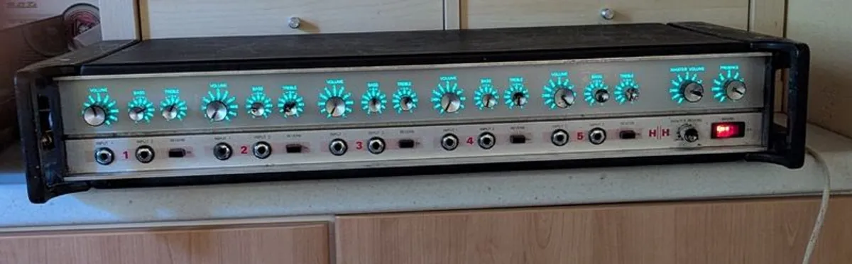 HH 100 watt amp - British made Vintage HH MA100 Mixer Power Amplifier. - Image 1