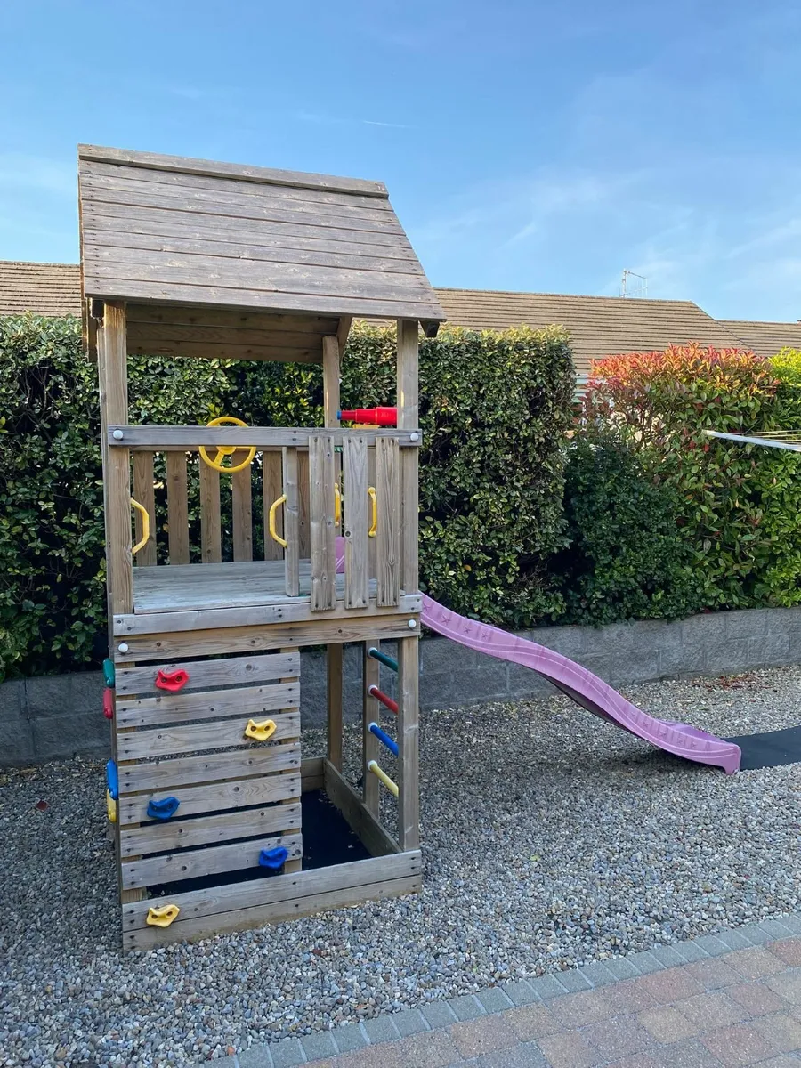 Jungle Gym Climbing Frame with Slide - Image 2