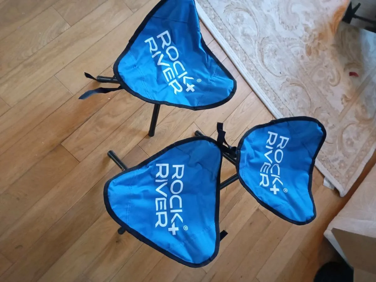 3 foldable Hiking Stools - Image 1