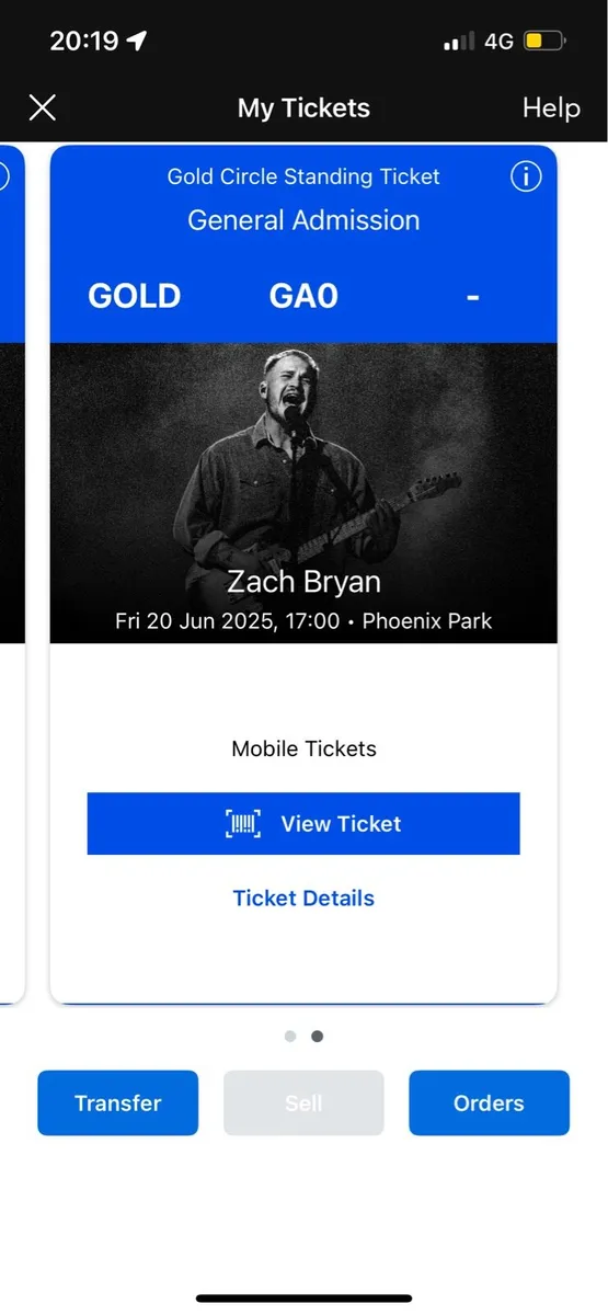 Zach Bryan tickets x2 - Friday 20th June - Image 2