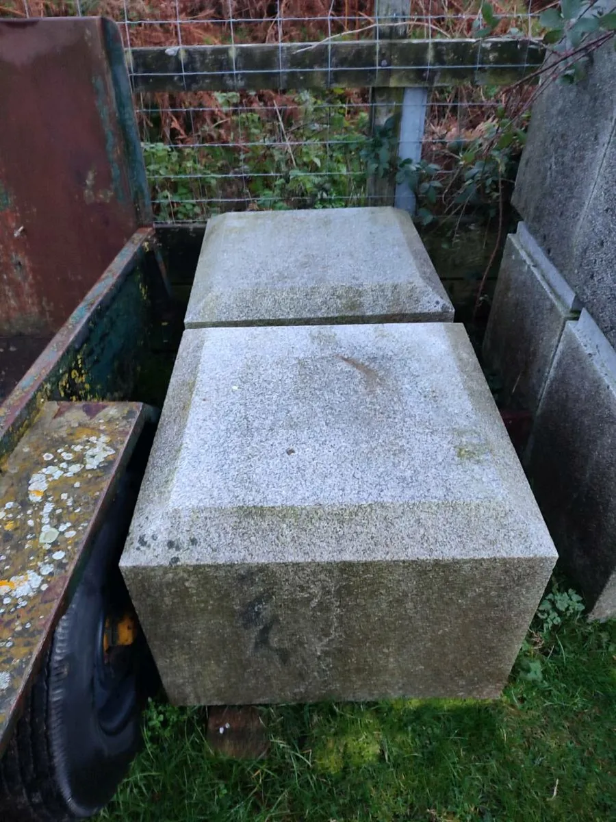 Granite gate piers and caps - Image 2