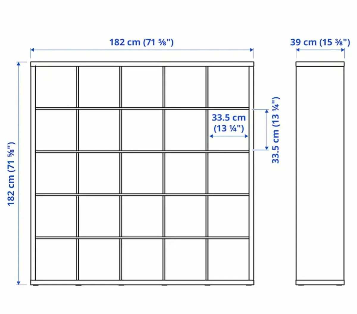 Ikea Kallax 182cm unit + desk attachment - Image 2