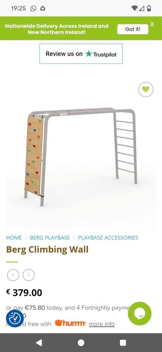 Berg play base climbing wall - Image 2