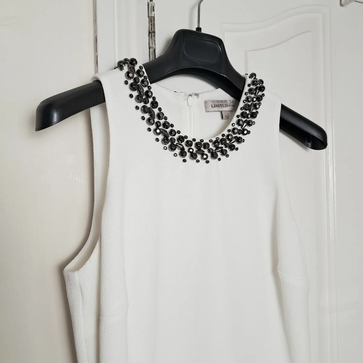 Mark & Spencer White Skater Dress 10UK/38EU - Image 1