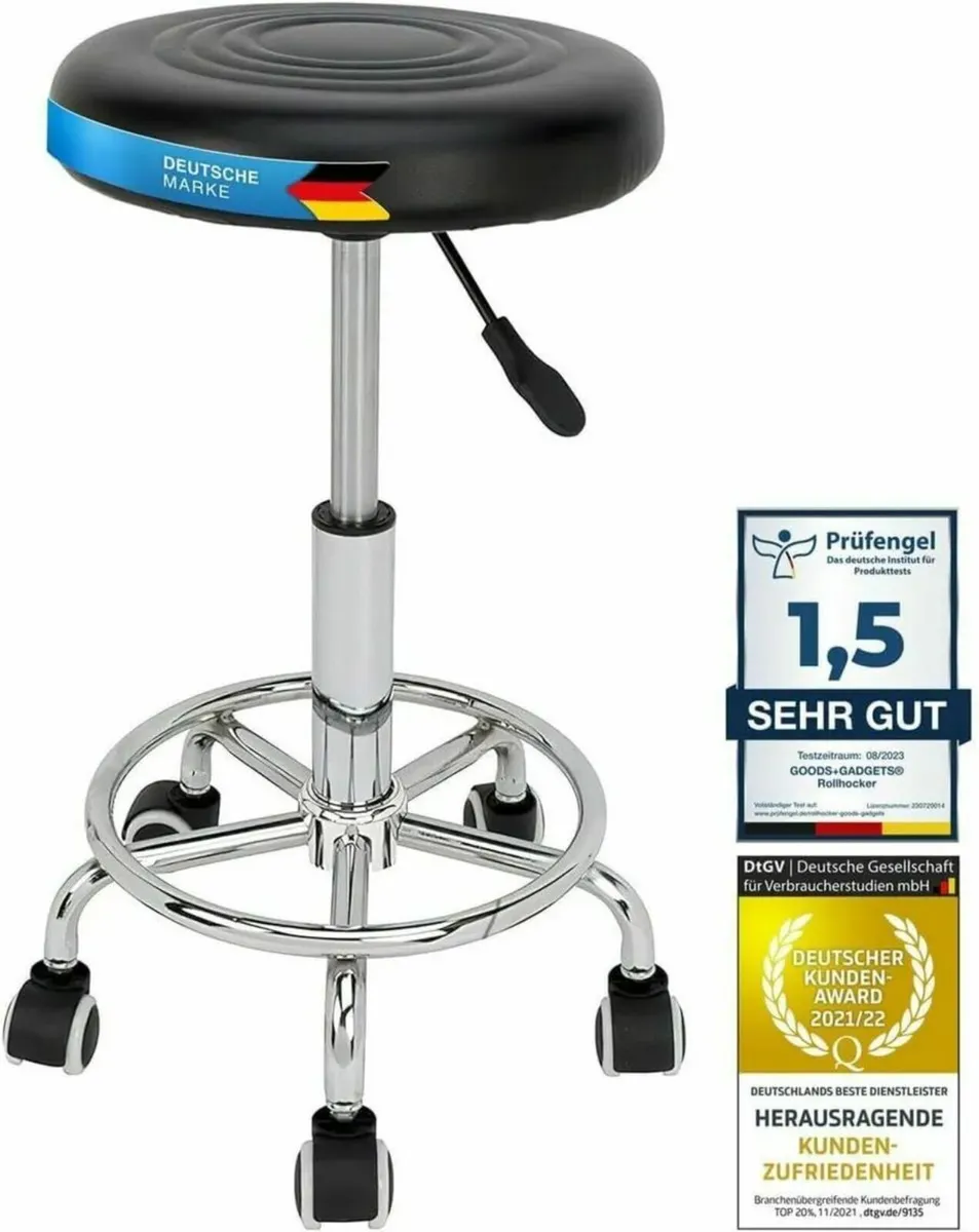 Ergonomic Swivel Stool with Adjustable Height - Image 3