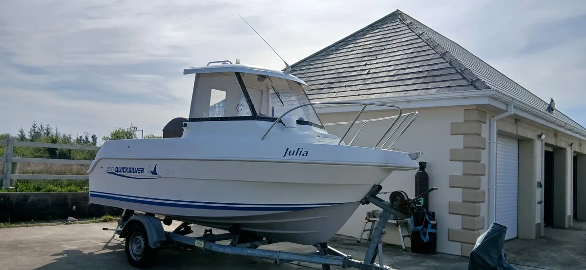 2002 Quicksilver 500 with 60hp mariner engine - Image 1