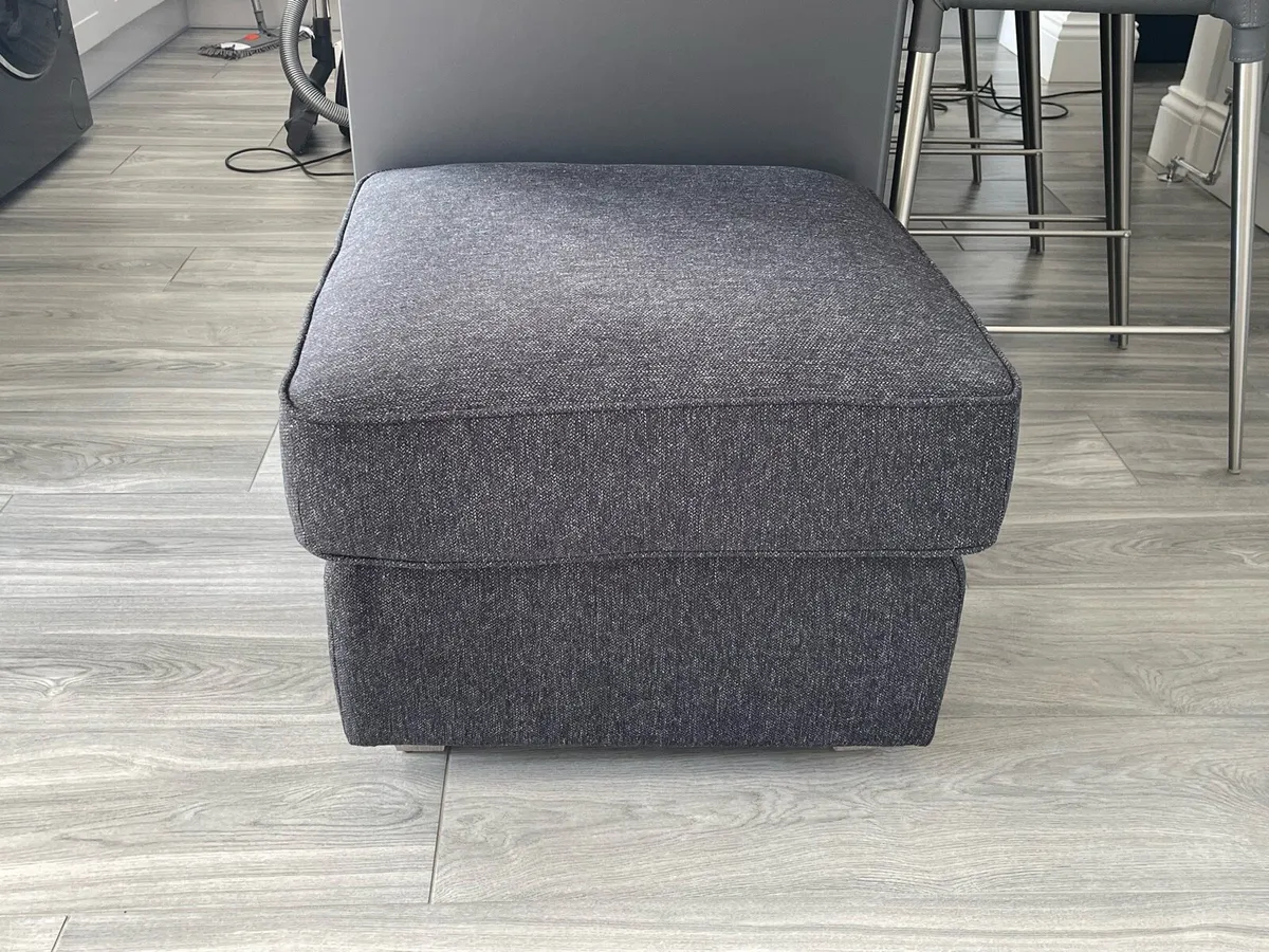 EZLiving Interiors Anthracite Footstool - Image 2