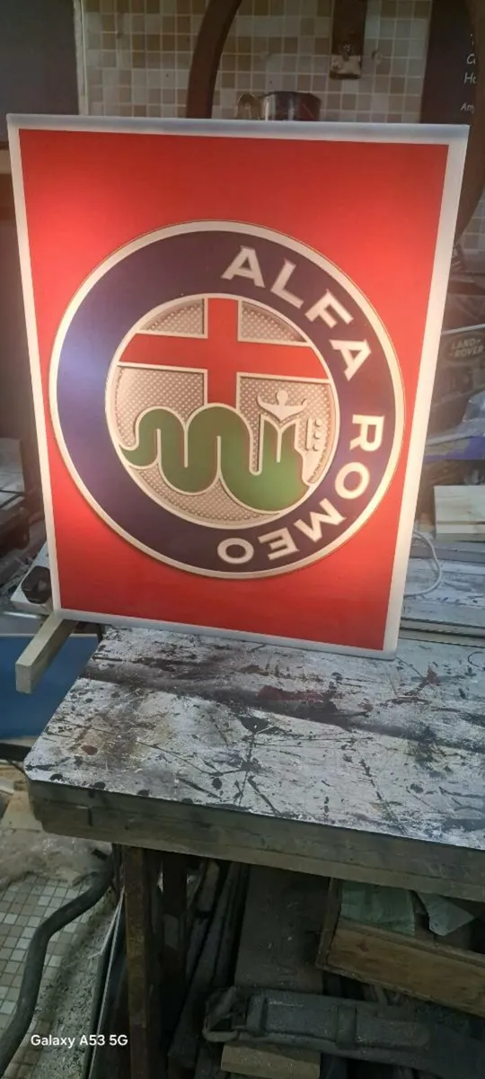 Alfa romao light up sign - Image 1