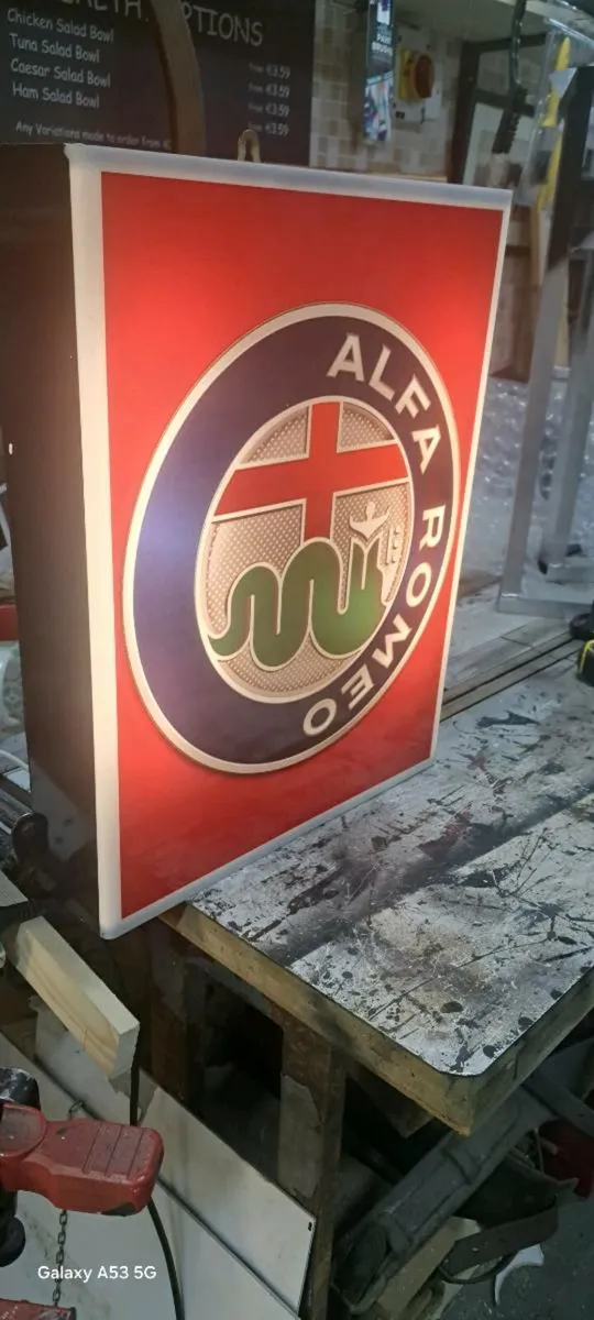 Alfa romao light up sign - Image 2