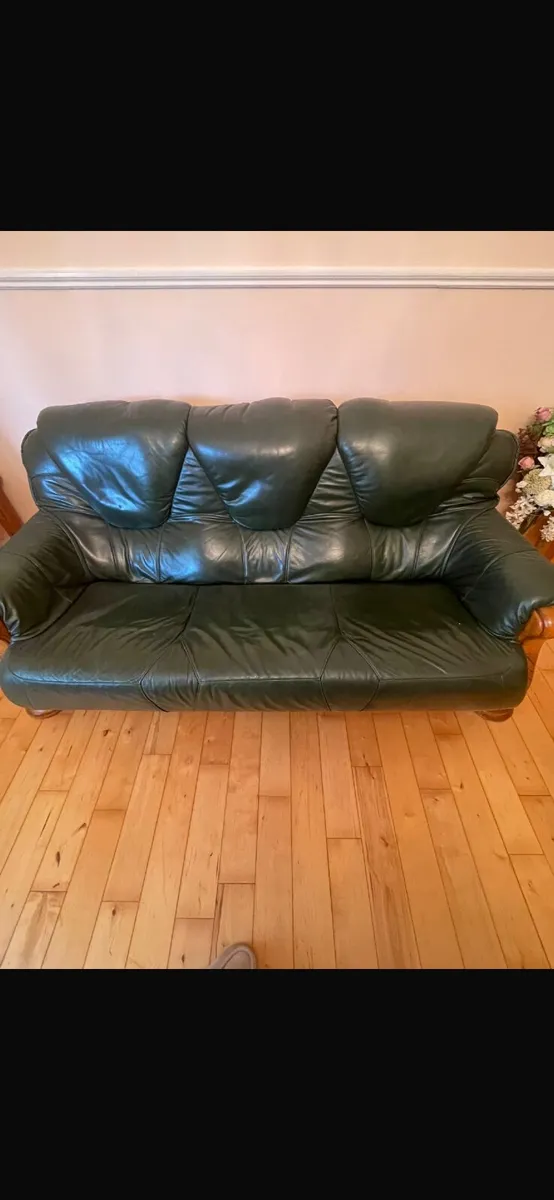 Green Leather Furniture - Image 1