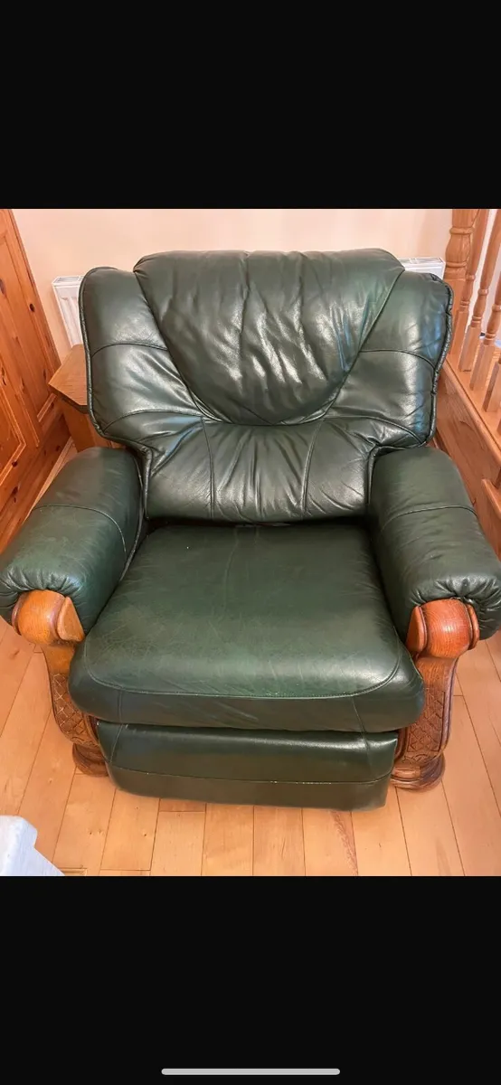 Green Leather Furniture - Image 4