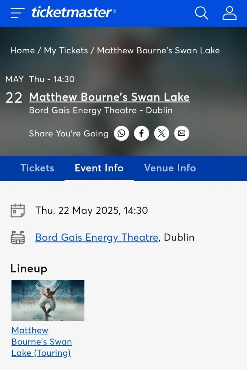 2x Tickets for Swan Lake - Image 3